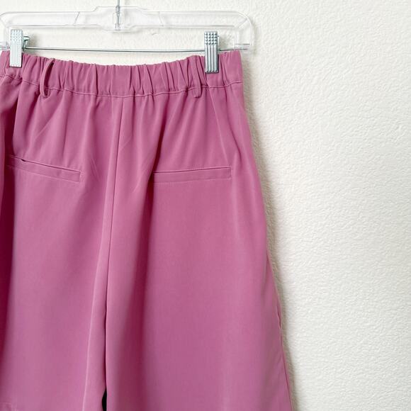 [MULLA] Lilac Pink High Rise Bermuda Shorts Lagenlook Relaxed Fit Size Large L - Picture 7 of 11